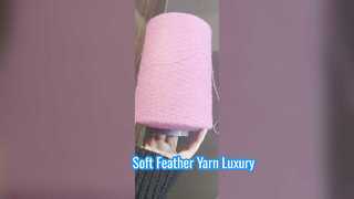 깃털 원사 크리스탈 깃털 원사